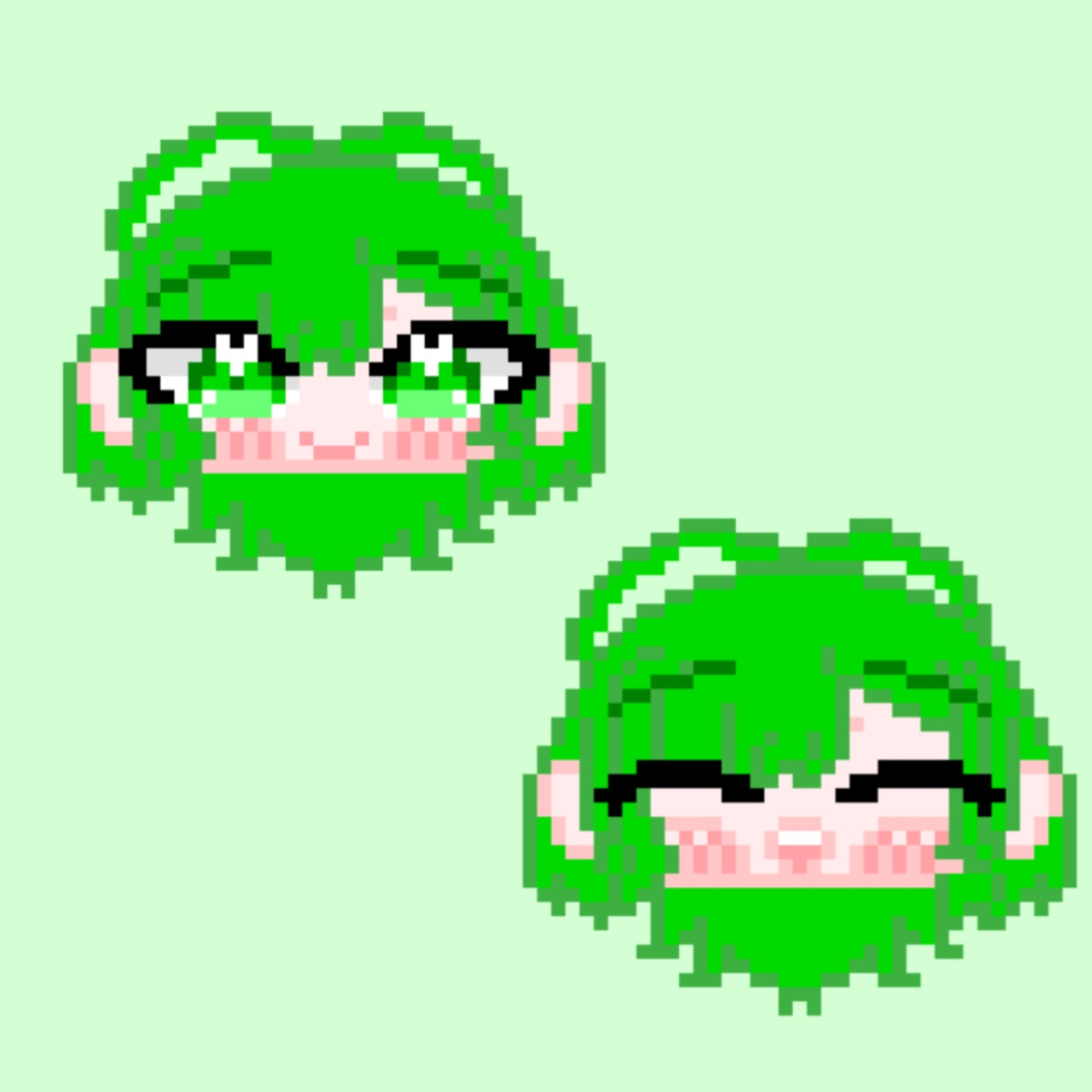 お顔ドット絵