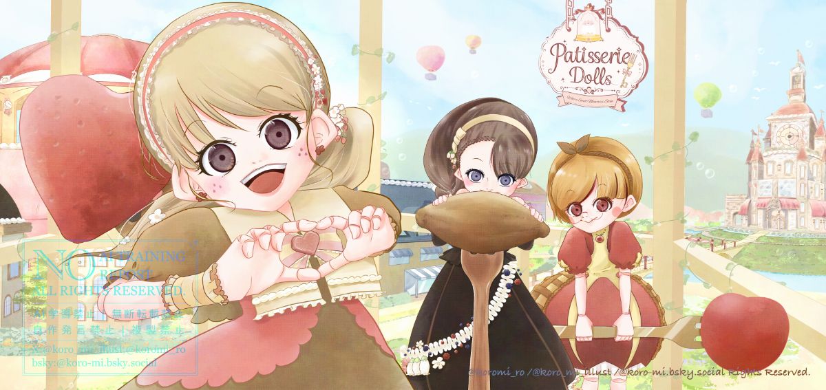 ヘッダーイラスト・一枚絵など（塗りは3種類より）